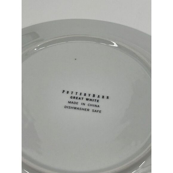 Pottery Barn GREAT WHITE Yellow 10.5” DINNER PLATE Discontinued Easter Spring - Picture 6 of 6